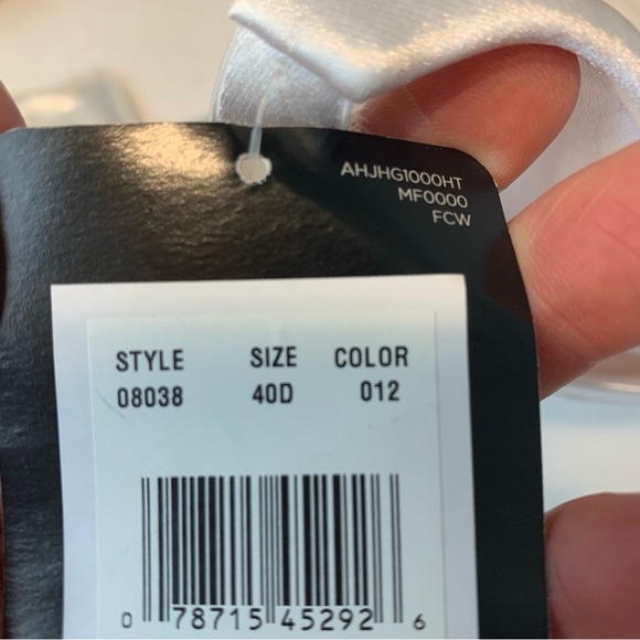 Maidenform White Lace Extra Coverage Sweet Nothings Bra - 40D - Picture 10 of 10